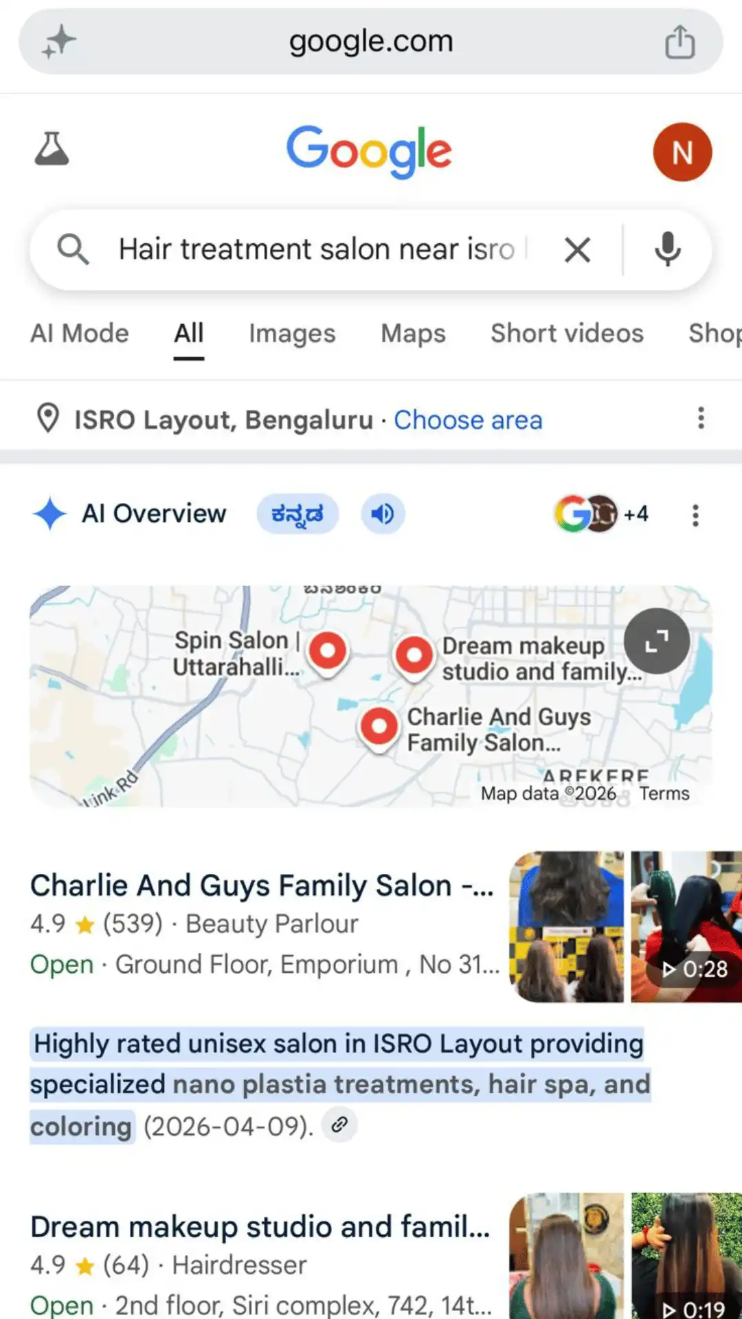 AEO for salons — Google Gemini AI Overview answer — Photon Media