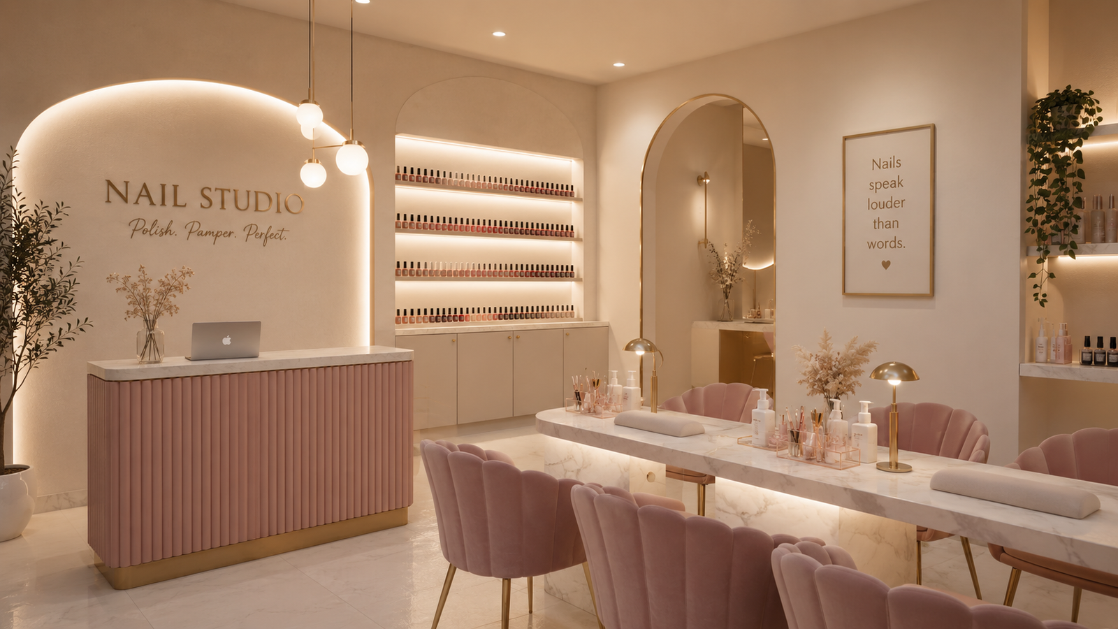 Aesthetic nail studio visual — Photon Media Bangalore