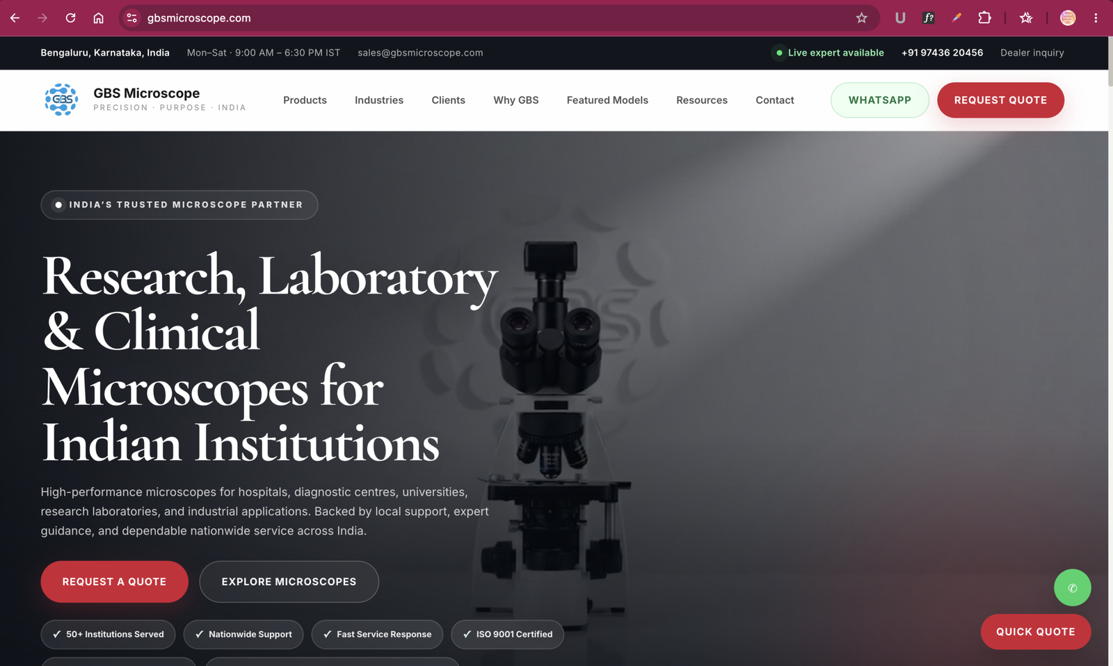 MicroCosmos Imaging Systems whole slide scanner product website